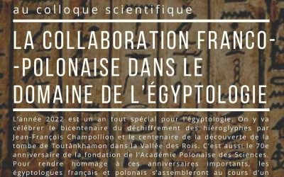 7-8.06.22: Polsko-francuska współpraca w dziedzinie egiptologii