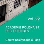 Nowy numer Roczników PAN Stacji Naukowej w Paryżu