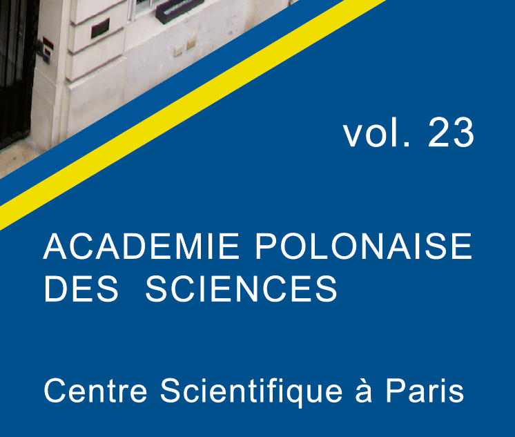 Nowy 23 numer Roczników PAN Stacji Naukowej w Paryżu